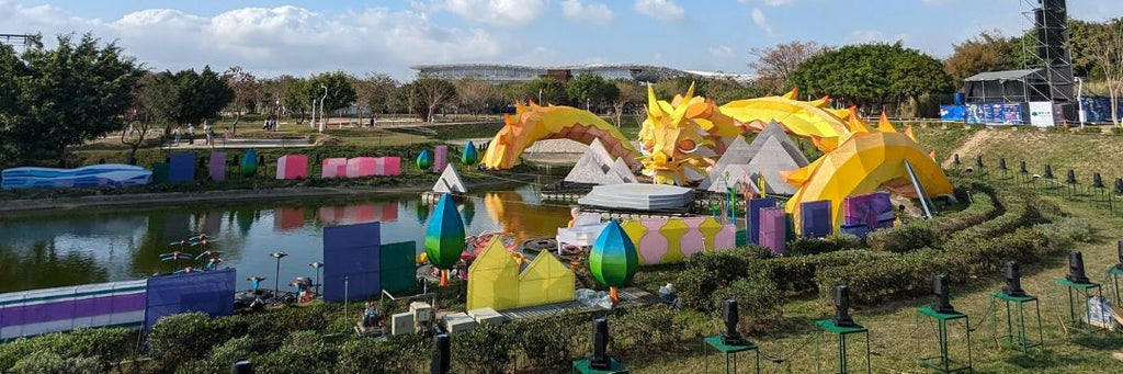 The main dragon lantern at the 2024 Central Taiwan Lantern Festival in Taichung, Taiwan.