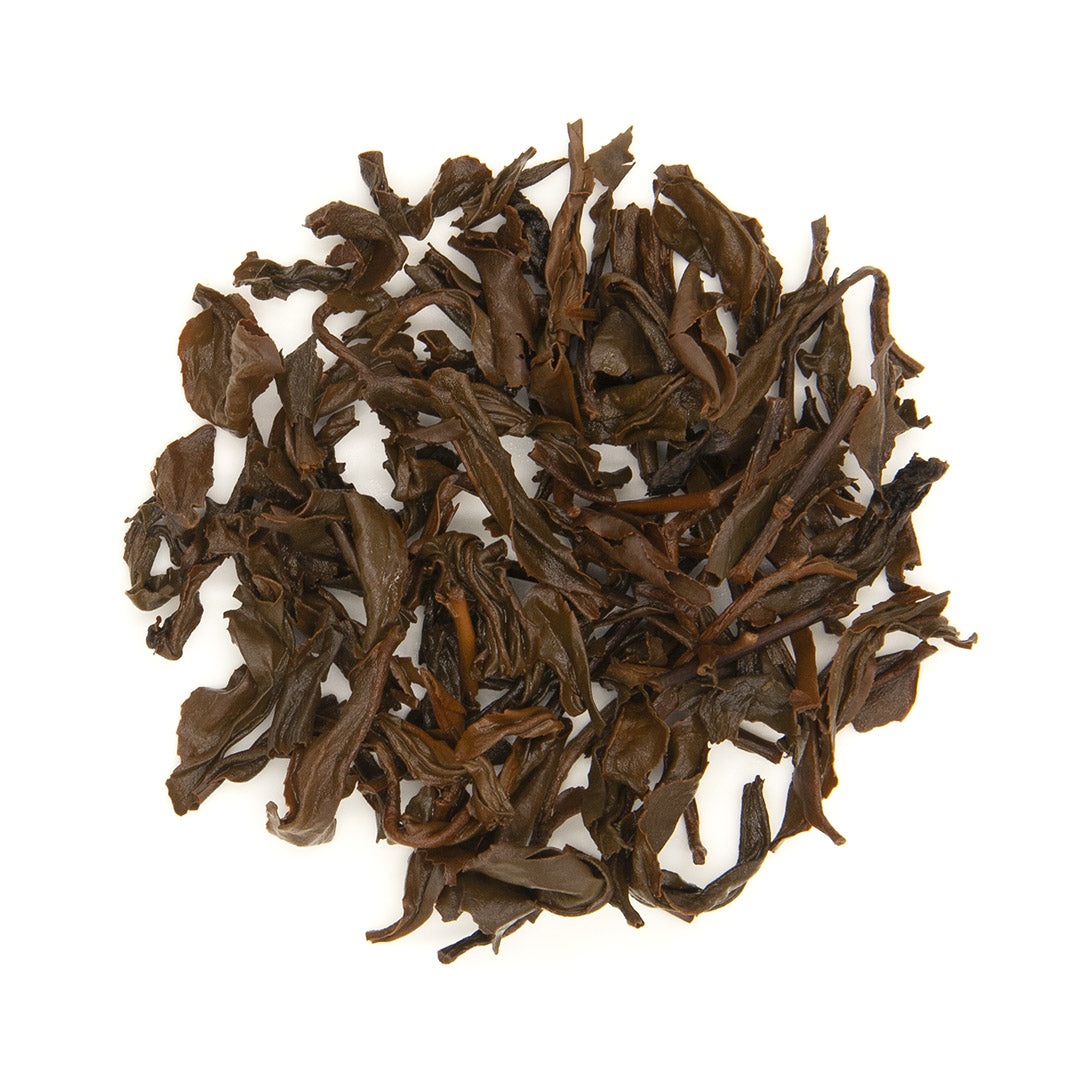 Eco-Farmed Four Seasons Spring Black Tea, brewed leaves