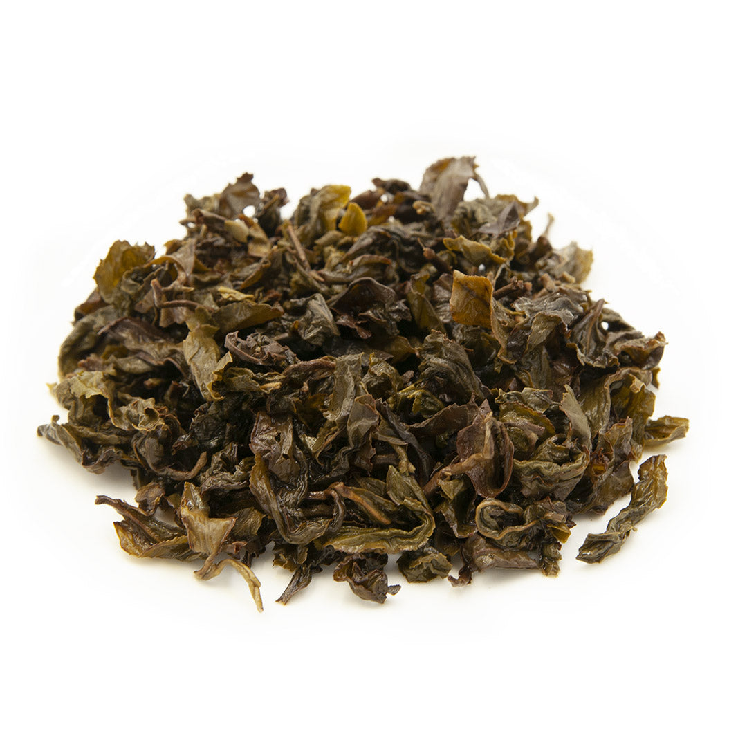 Gardenia Flower Oolong Tea, wet leaves