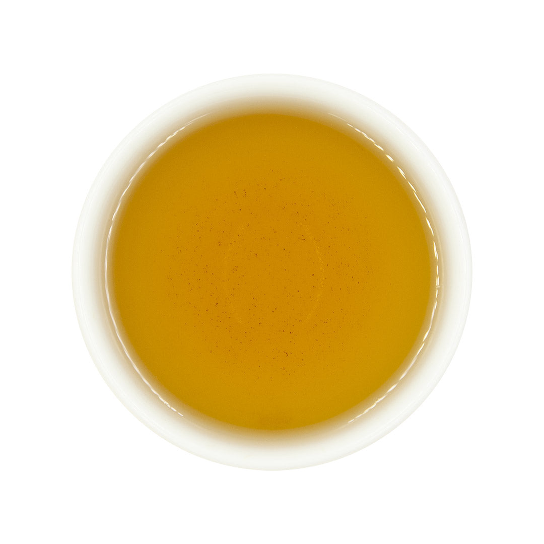 Gardenia Flower Oolong Tea, brewed top view