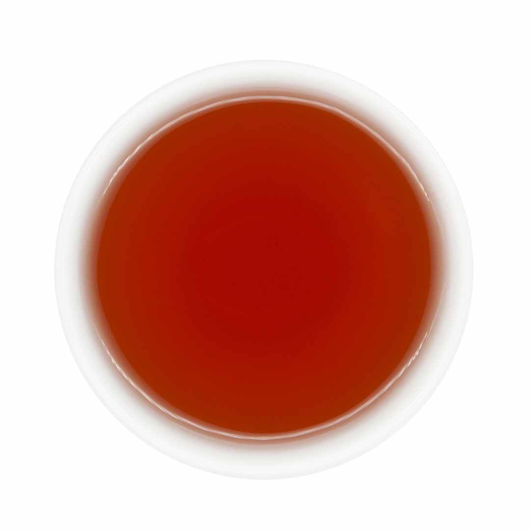 Hong Oolong Tea brewed in a top viewed from top