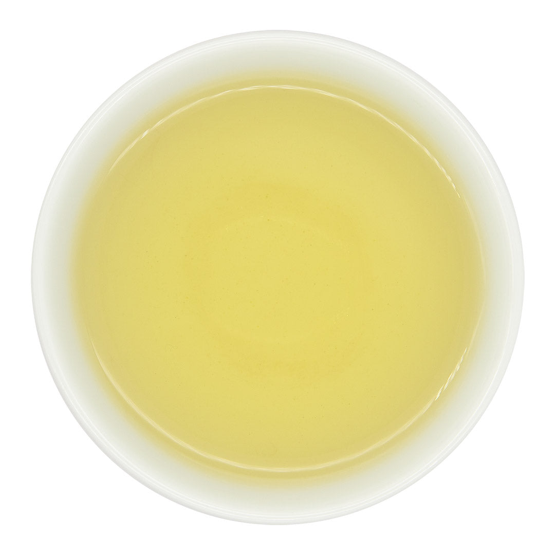 Jin Xuan "Milk" Oolong Tea, brewed in cup