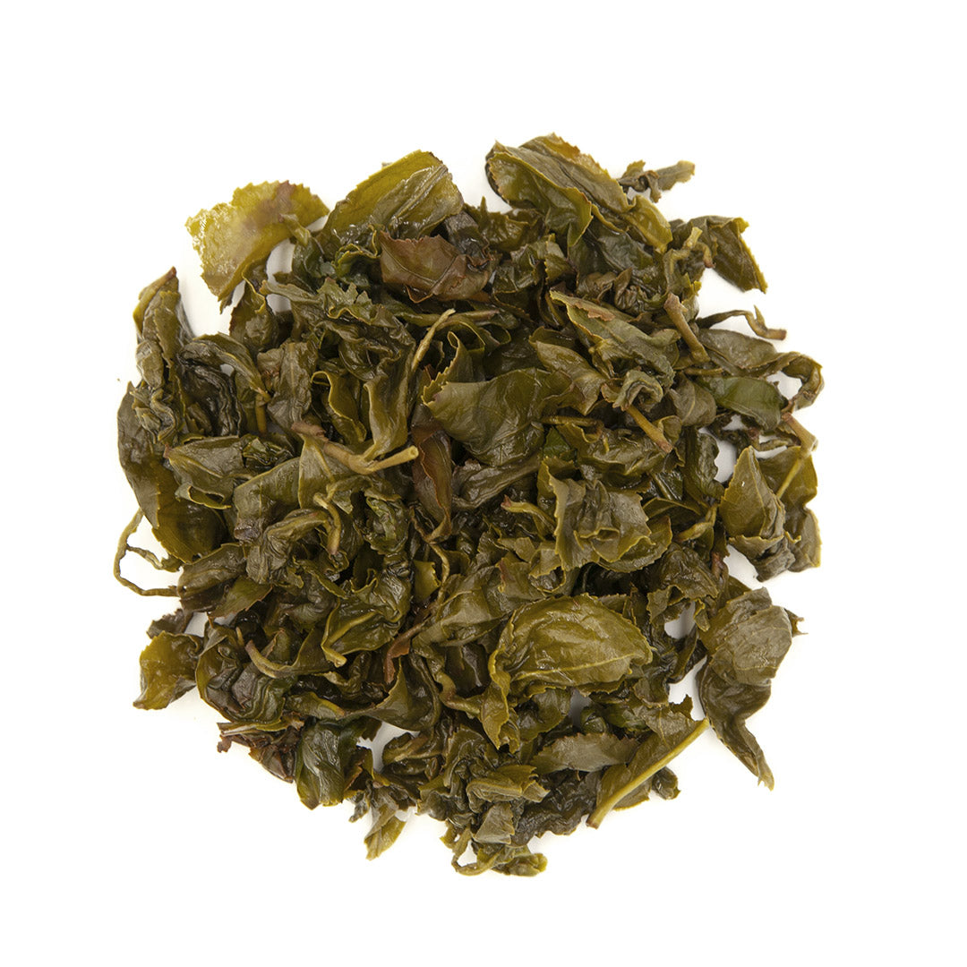 Jin Xuan Oolong Tea, wet leaves