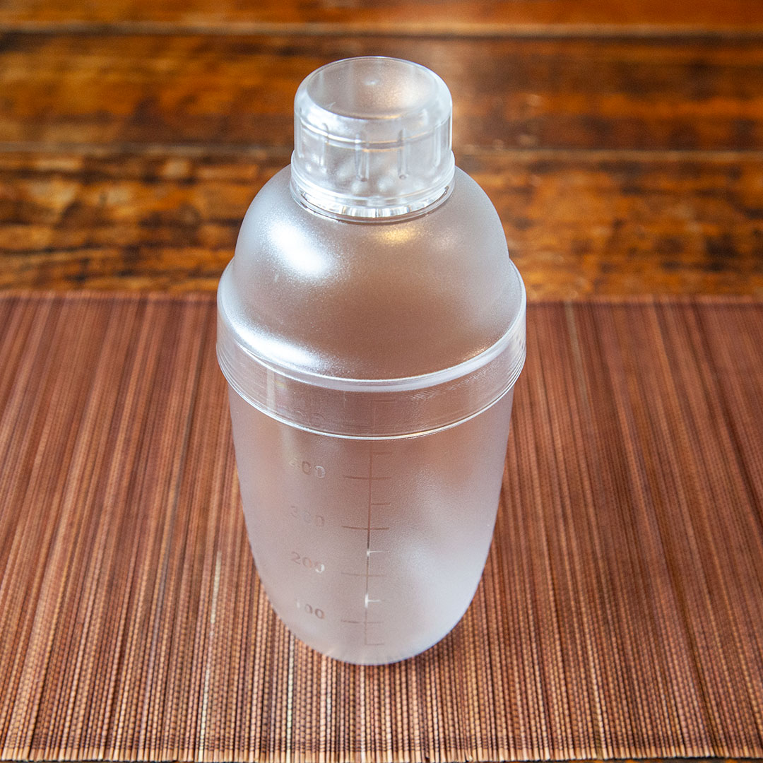 Eco-Cha Teas cocktail shaker is made from tough, durable plastic