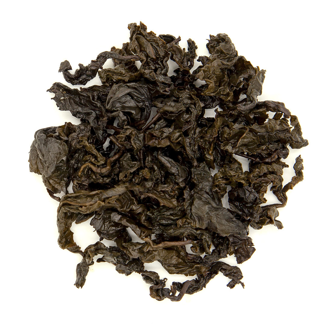 Roasted Tsui Yu Oolong Tea, wet leaves
