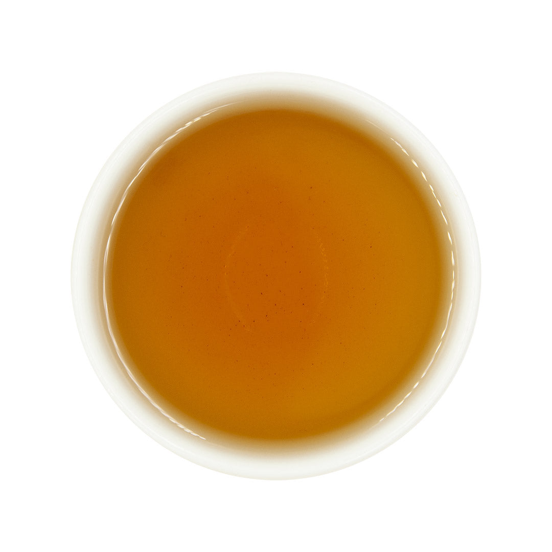 Tie Guan Yin Oolong Tea, brewed top view