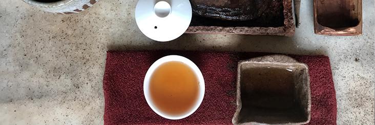 A freshly-brewed cup of award-winning Dong Ding Oolong tea