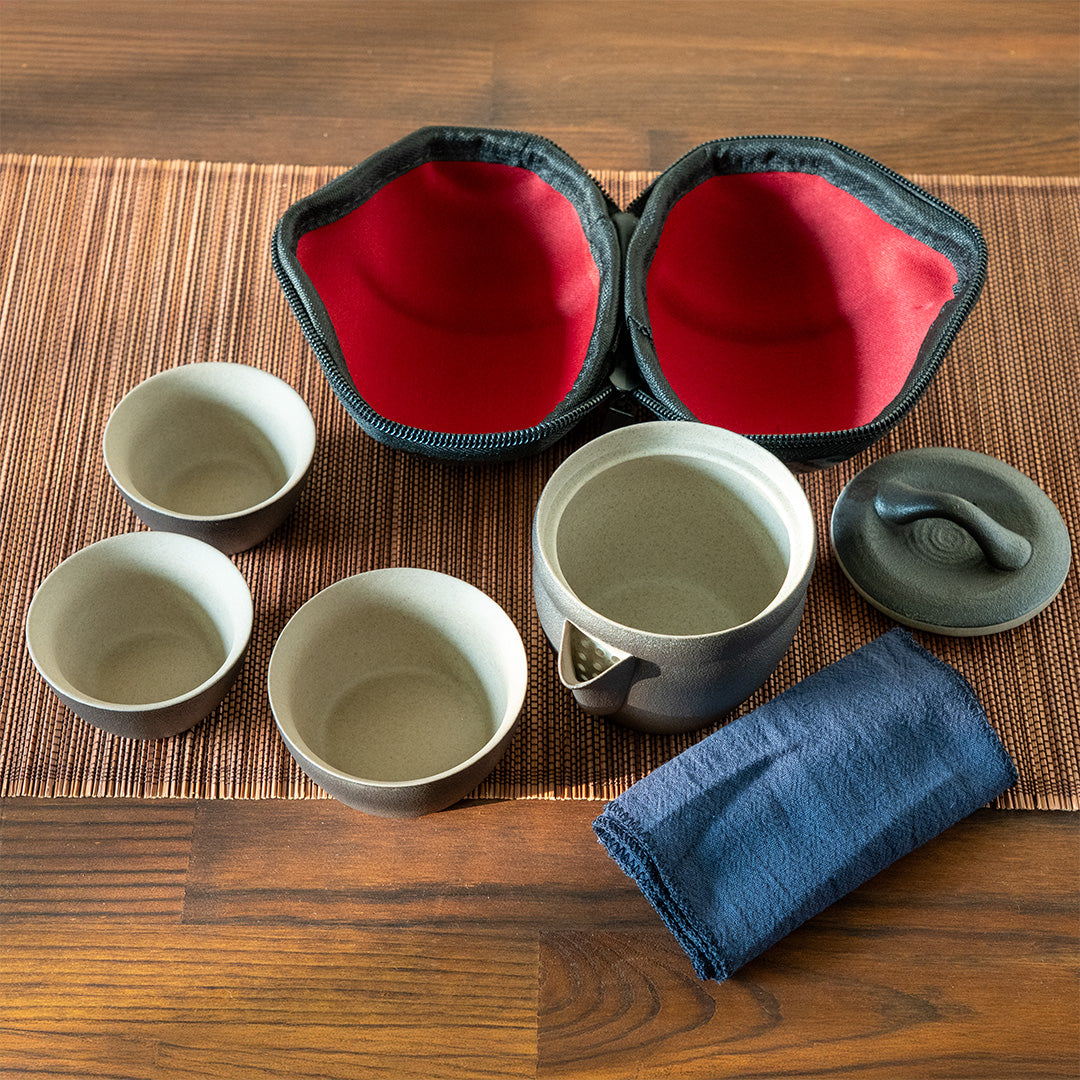 Travel Tea Set Black What You Get