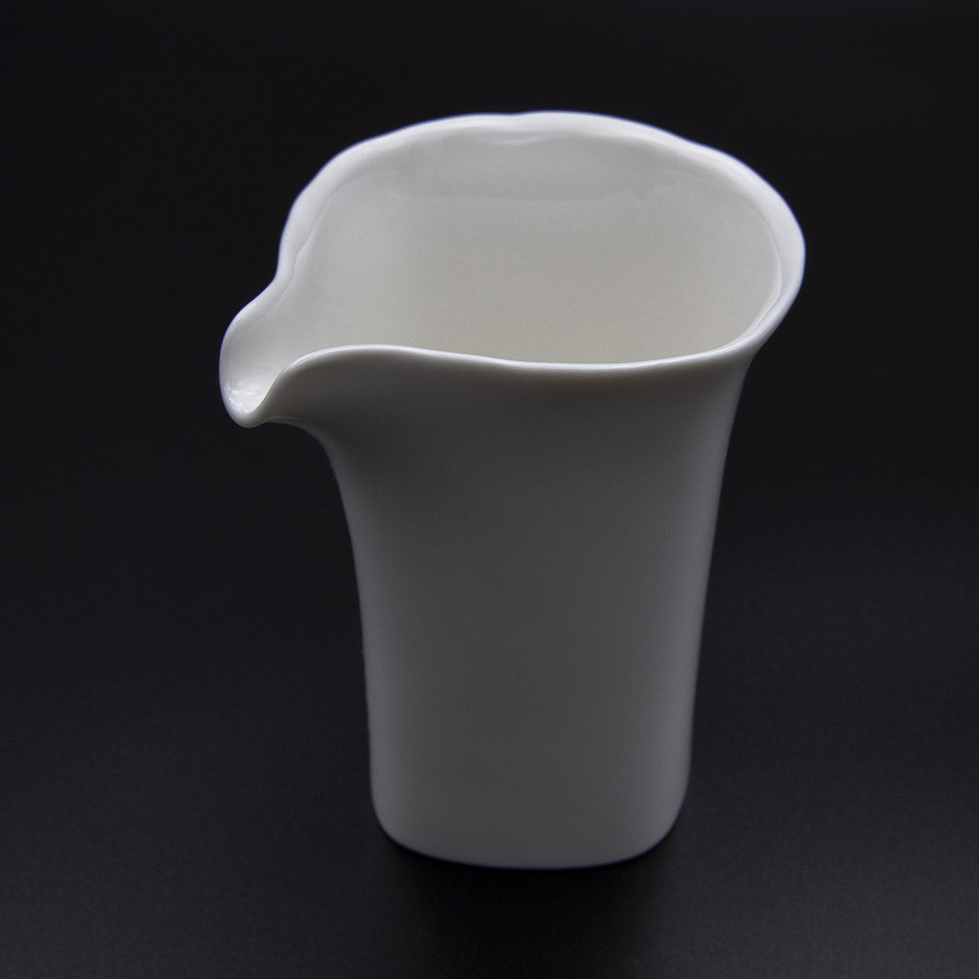 White porcelain tea pitcher