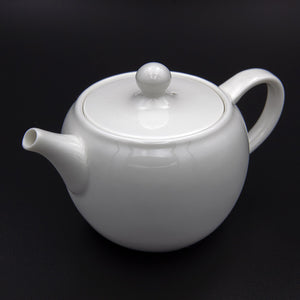 White porcelain gong fu teapot