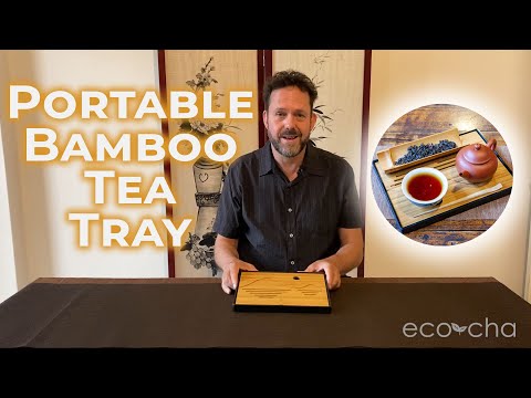 Portable Bamboo Tea Tray