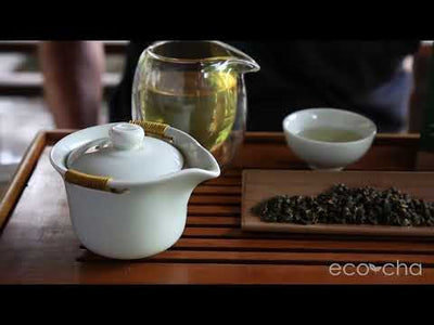 Video describing Eco-Cha Teas Eco-Farmed Green Tea.
